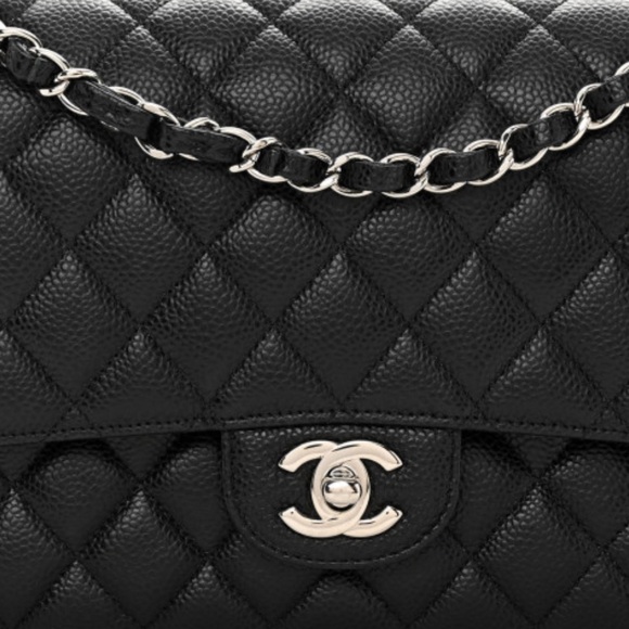Chanel Caviar Quilted Medium Double Flap Black 💃🏻 - Picture 12 of 12
